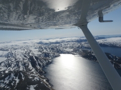 Flug zum Nordcap - �ber Lappland