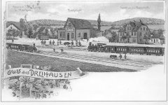 Bahnhof Dreihausen Postkarte